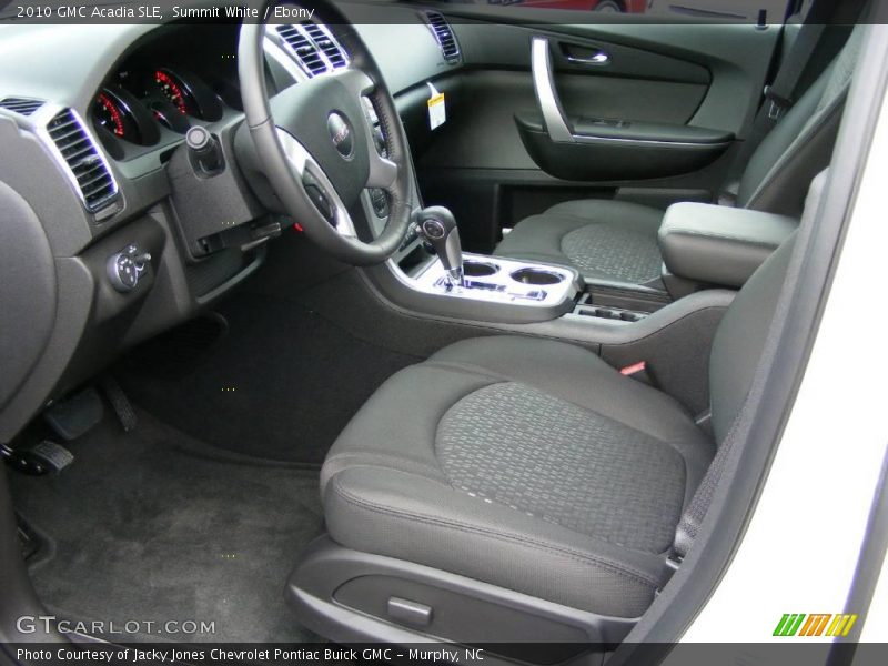 Summit White / Ebony 2010 GMC Acadia SLE