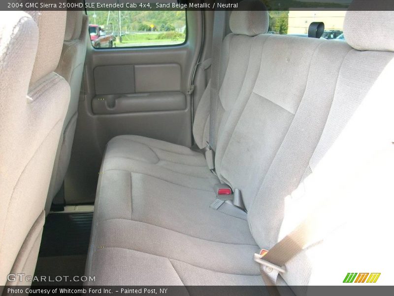 Sand Beige Metallic / Neutral 2004 GMC Sierra 2500HD SLE Extended Cab 4x4
