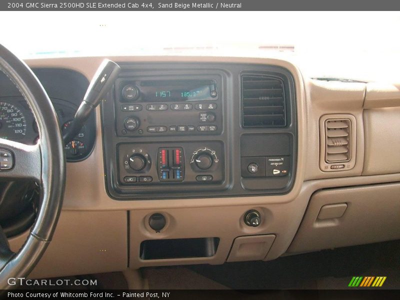 Sand Beige Metallic / Neutral 2004 GMC Sierra 2500HD SLE Extended Cab 4x4