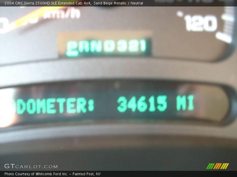 Sand Beige Metallic / Neutral 2004 GMC Sierra 2500HD SLE Extended Cab 4x4