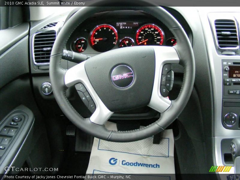 Summit White / Ebony 2010 GMC Acadia SLE