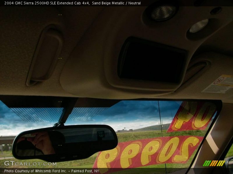 Sand Beige Metallic / Neutral 2004 GMC Sierra 2500HD SLE Extended Cab 4x4