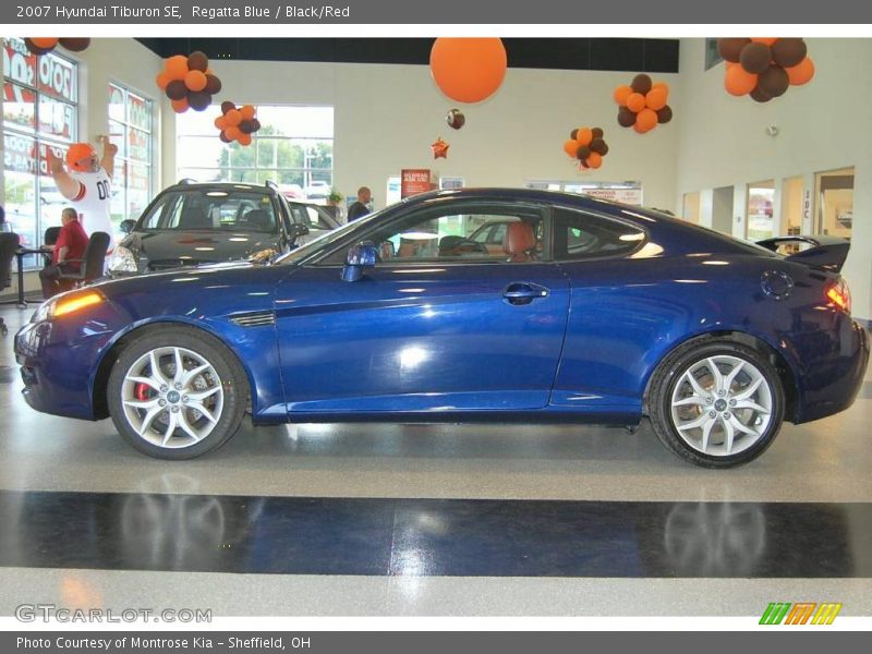 Regatta Blue / Black/Red 2007 Hyundai Tiburon SE