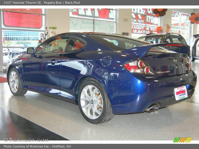 Regatta Blue / Black/Red 2007 Hyundai Tiburon SE
