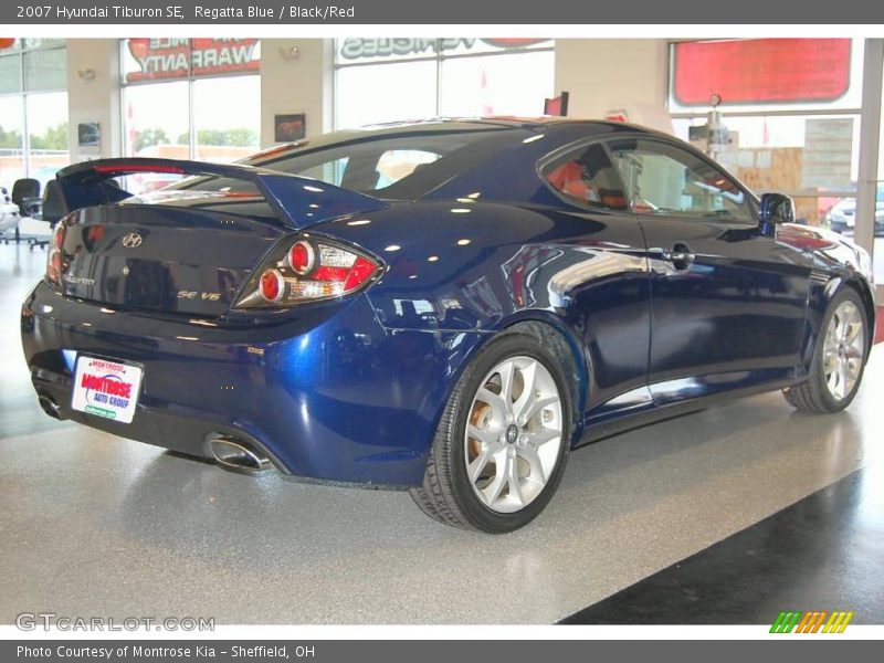 Regatta Blue / Black/Red 2007 Hyundai Tiburon SE