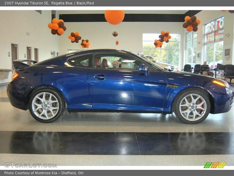 Regatta Blue / Black/Red 2007 Hyundai Tiburon SE