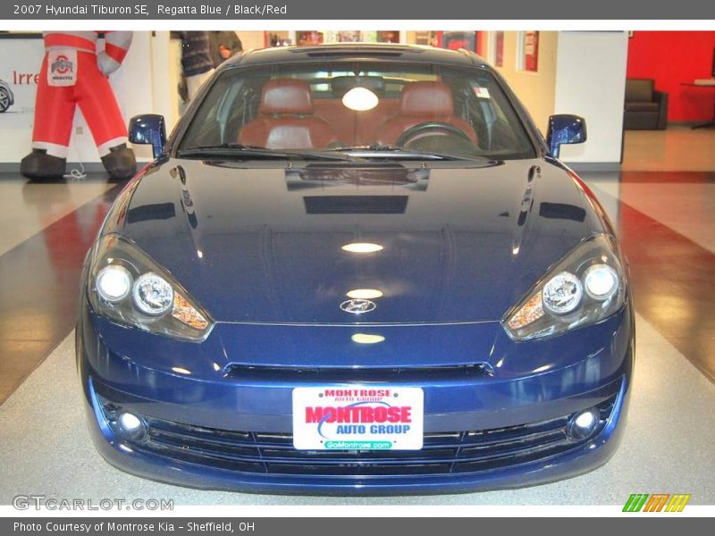 Regatta Blue / Black/Red 2007 Hyundai Tiburon SE
