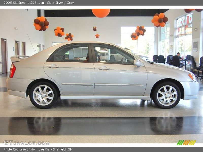 Clear Silver / Gray 2006 Kia Spectra SX Sedan