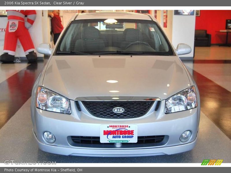 Clear Silver / Gray 2006 Kia Spectra SX Sedan