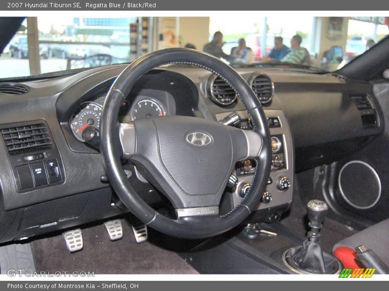 Regatta Blue / Black/Red 2007 Hyundai Tiburon SE