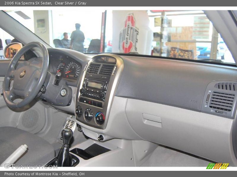 Clear Silver / Gray 2006 Kia Spectra SX Sedan