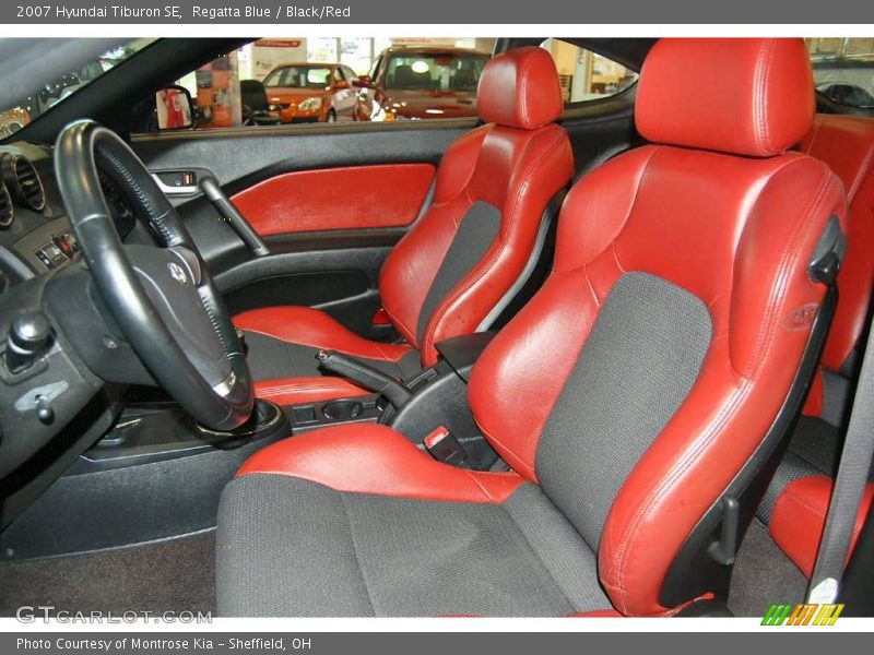 Regatta Blue / Black/Red 2007 Hyundai Tiburon SE
