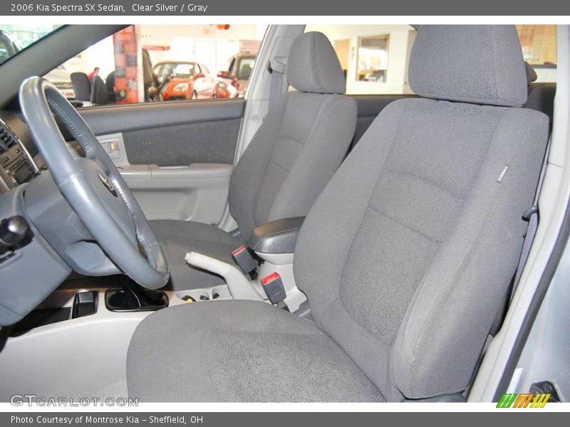 Clear Silver / Gray 2006 Kia Spectra SX Sedan