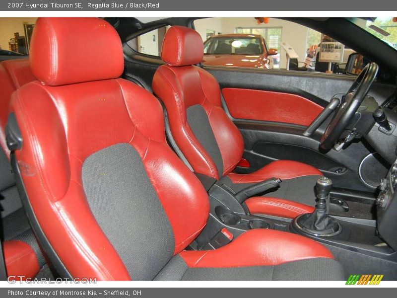 Regatta Blue / Black/Red 2007 Hyundai Tiburon SE