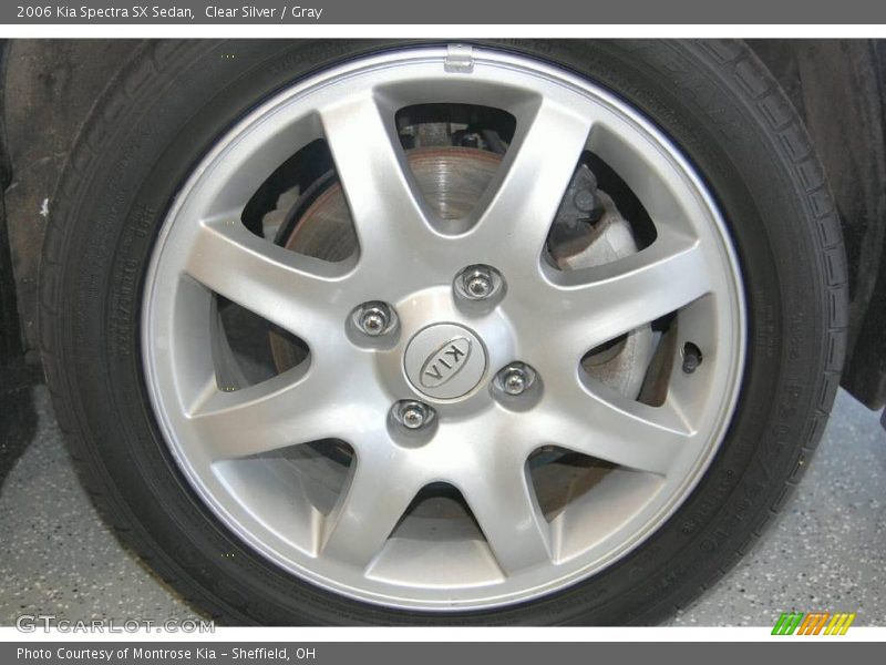 Clear Silver / Gray 2006 Kia Spectra SX Sedan