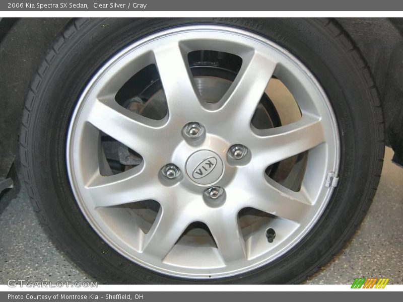 Clear Silver / Gray 2006 Kia Spectra SX Sedan