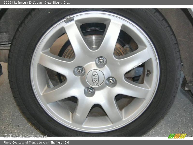 Clear Silver / Gray 2006 Kia Spectra SX Sedan