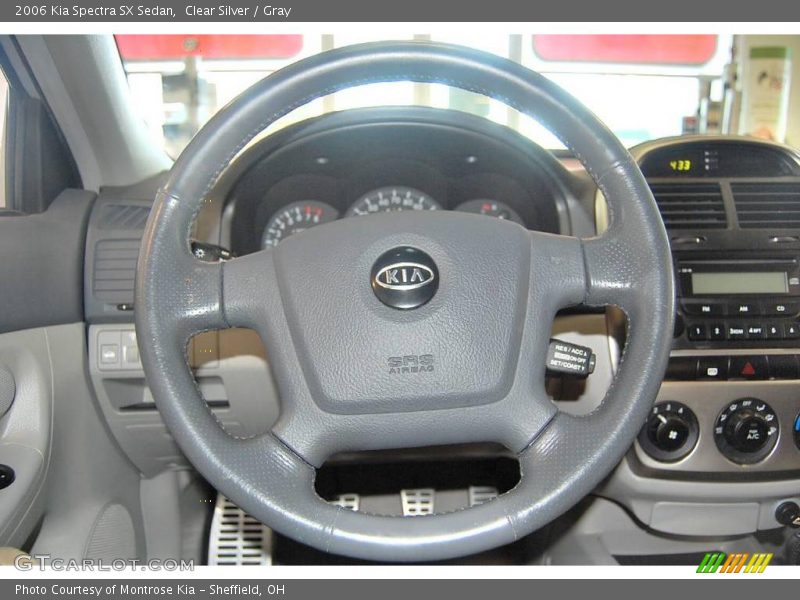 Clear Silver / Gray 2006 Kia Spectra SX Sedan