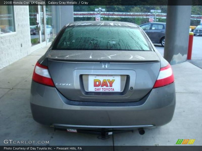 Galaxy Gray Metallic / Gray 2008 Honda Civic LX Coupe