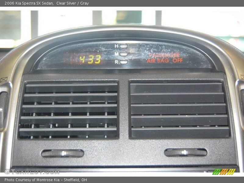 Clear Silver / Gray 2006 Kia Spectra SX Sedan