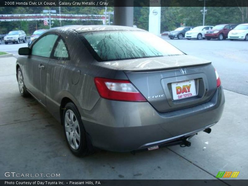 Galaxy Gray Metallic / Gray 2008 Honda Civic LX Coupe