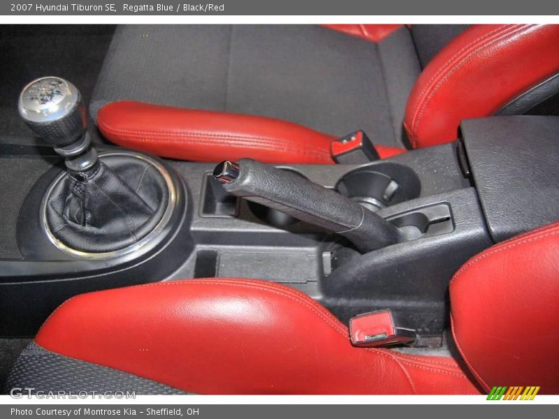 Regatta Blue / Black/Red 2007 Hyundai Tiburon SE