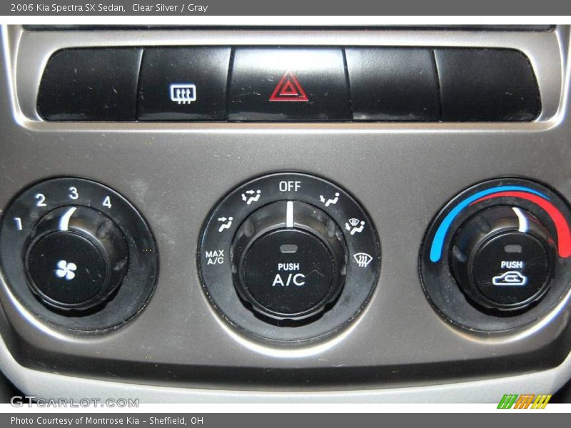 Clear Silver / Gray 2006 Kia Spectra SX Sedan