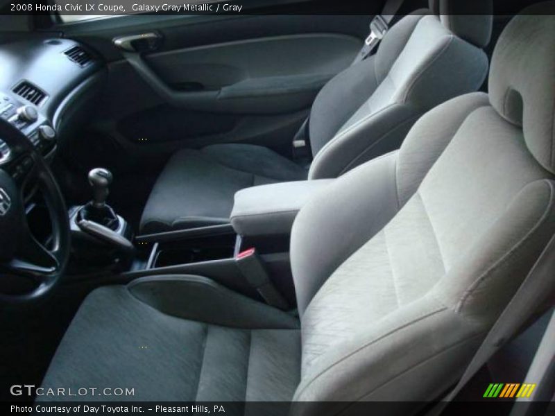 Galaxy Gray Metallic / Gray 2008 Honda Civic LX Coupe