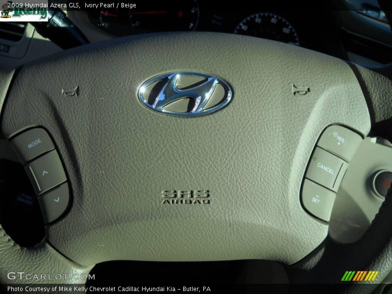 Ivory Pearl / Beige 2009 Hyundai Azera GLS