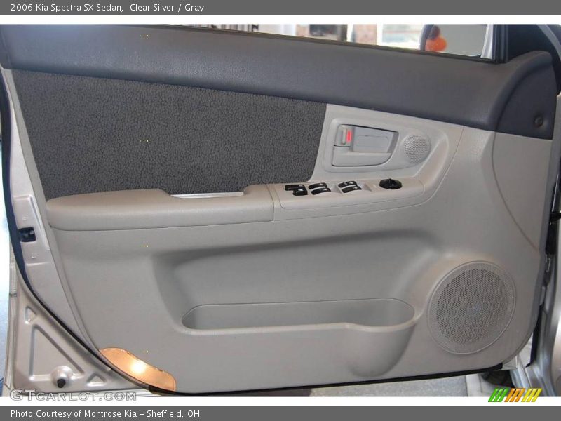Clear Silver / Gray 2006 Kia Spectra SX Sedan