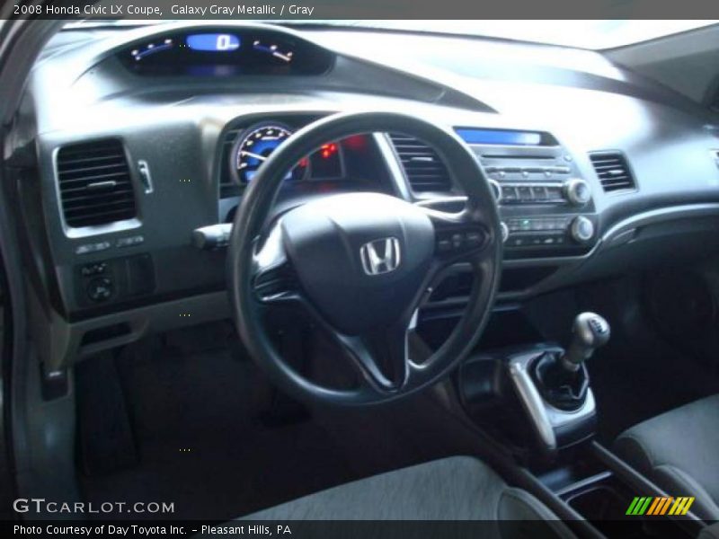 Galaxy Gray Metallic / Gray 2008 Honda Civic LX Coupe