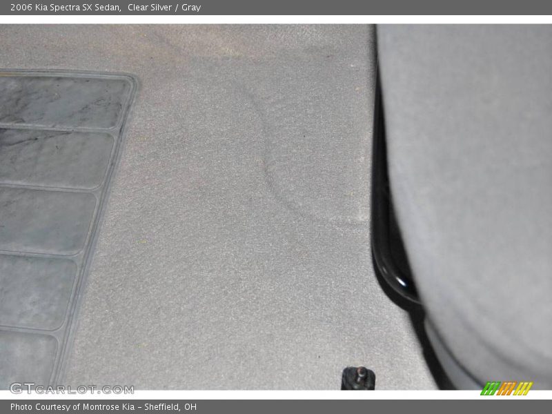 Clear Silver / Gray 2006 Kia Spectra SX Sedan