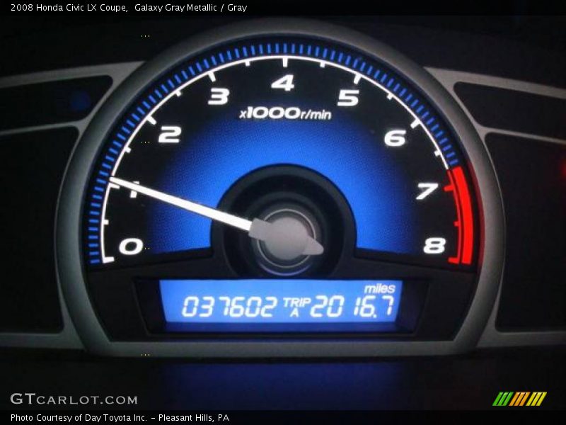 Galaxy Gray Metallic / Gray 2008 Honda Civic LX Coupe