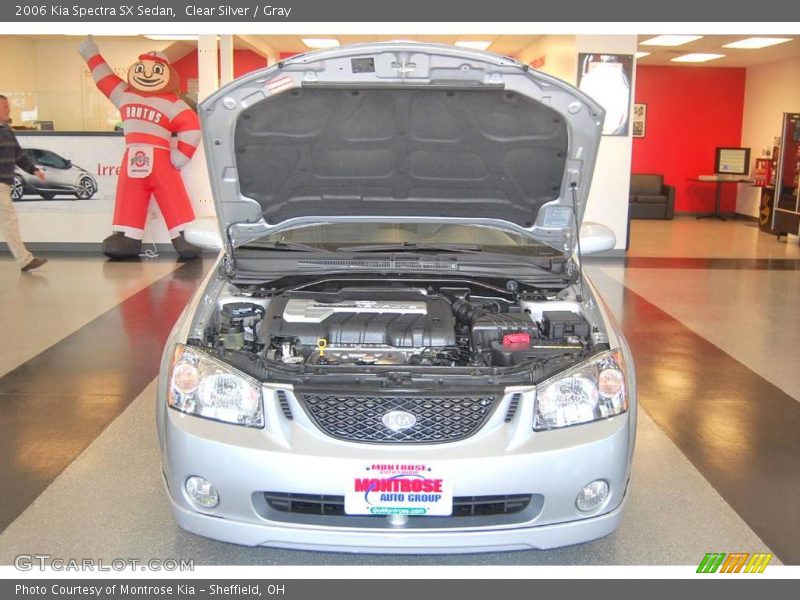Clear Silver / Gray 2006 Kia Spectra SX Sedan