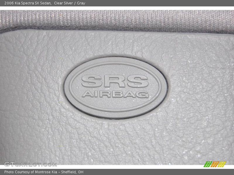 Clear Silver / Gray 2006 Kia Spectra SX Sedan