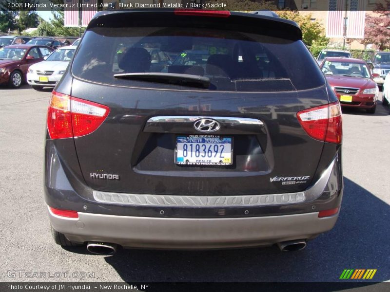 Black Diamond Metallic / Black/Saddle 2008 Hyundai Veracruz Limited AWD