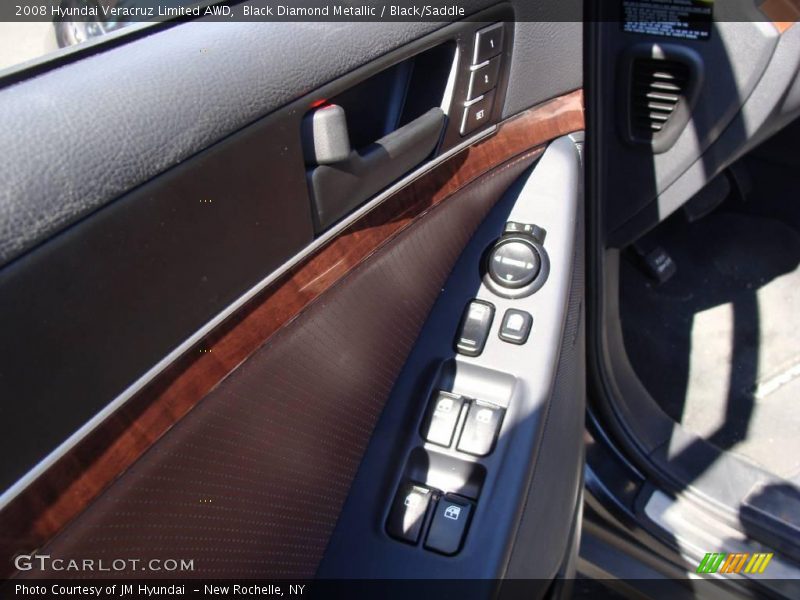 Black Diamond Metallic / Black/Saddle 2008 Hyundai Veracruz Limited AWD