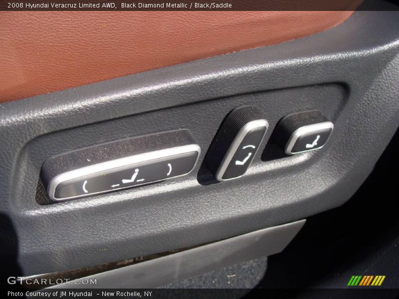 Black Diamond Metallic / Black/Saddle 2008 Hyundai Veracruz Limited AWD