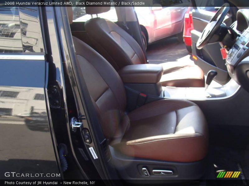 Black Diamond Metallic / Black/Saddle 2008 Hyundai Veracruz Limited AWD