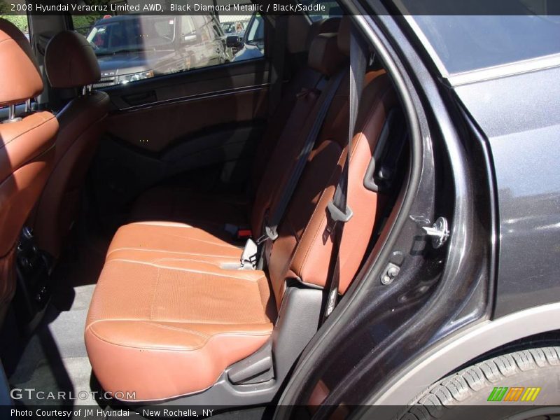 Black Diamond Metallic / Black/Saddle 2008 Hyundai Veracruz Limited AWD