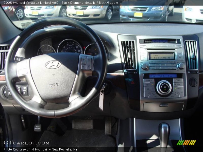 Black Diamond Metallic / Black/Saddle 2008 Hyundai Veracruz Limited AWD