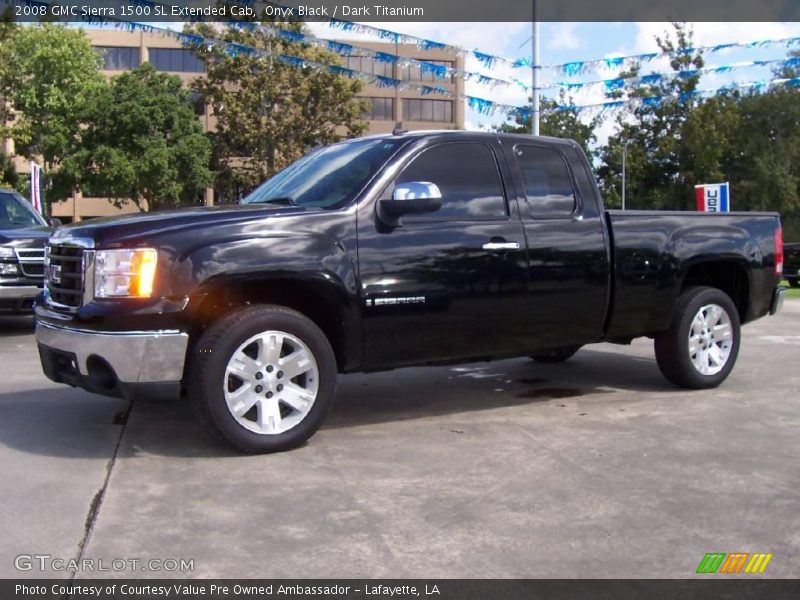 Onyx Black / Dark Titanium 2008 GMC Sierra 1500 SL Extended Cab