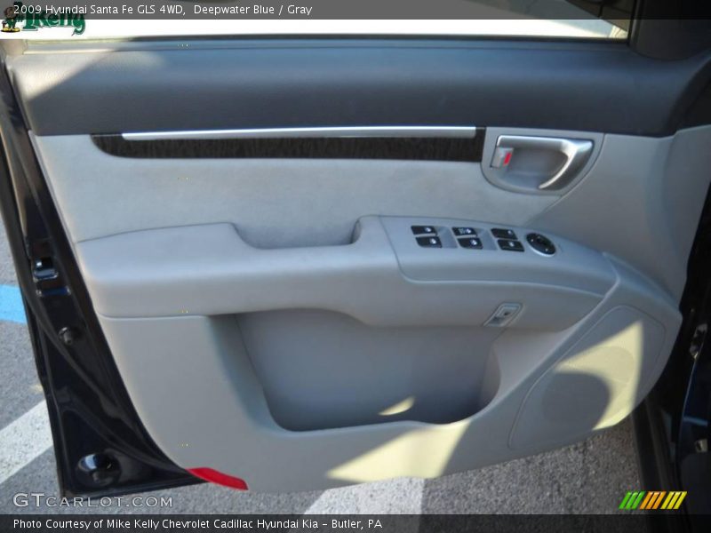 Deepwater Blue / Gray 2009 Hyundai Santa Fe GLS 4WD