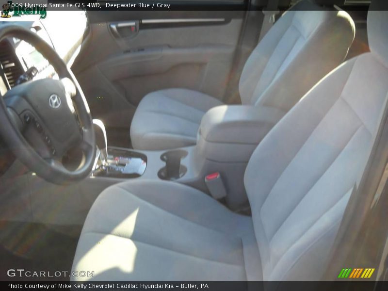 Deepwater Blue / Gray 2009 Hyundai Santa Fe GLS 4WD