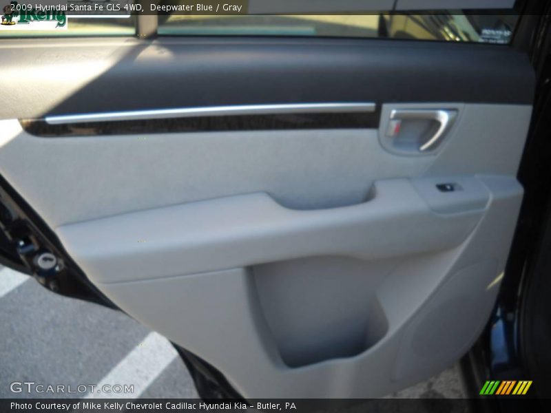 Deepwater Blue / Gray 2009 Hyundai Santa Fe GLS 4WD