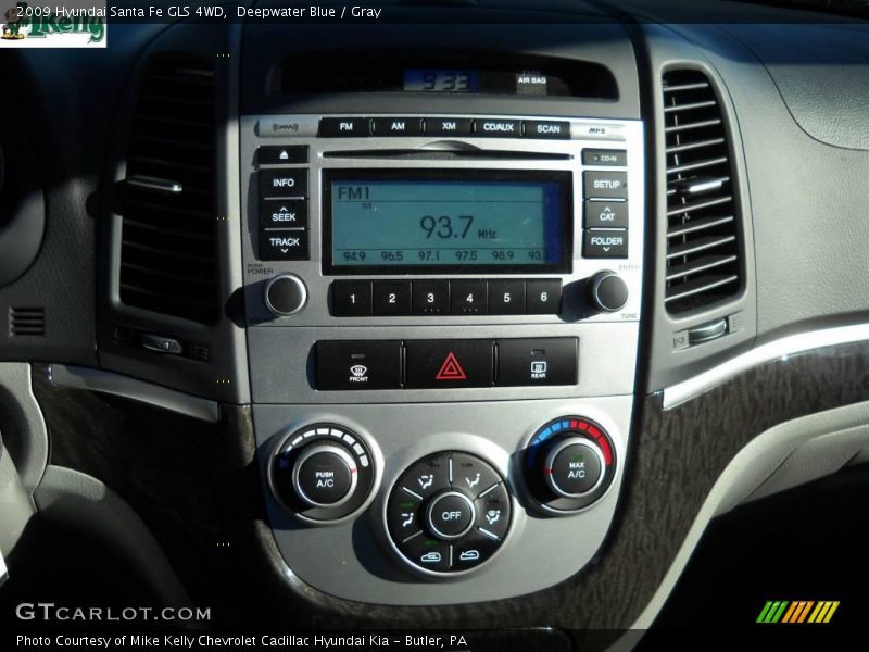 Deepwater Blue / Gray 2009 Hyundai Santa Fe GLS 4WD