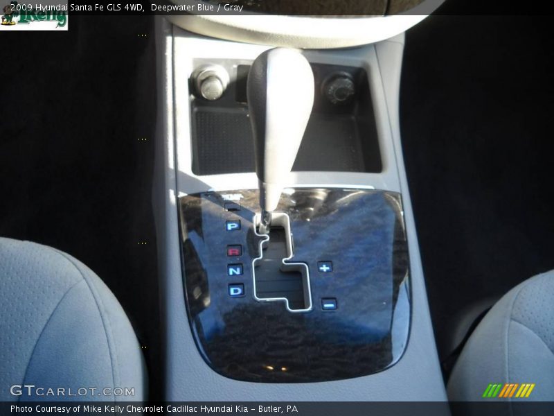 Deepwater Blue / Gray 2009 Hyundai Santa Fe GLS 4WD