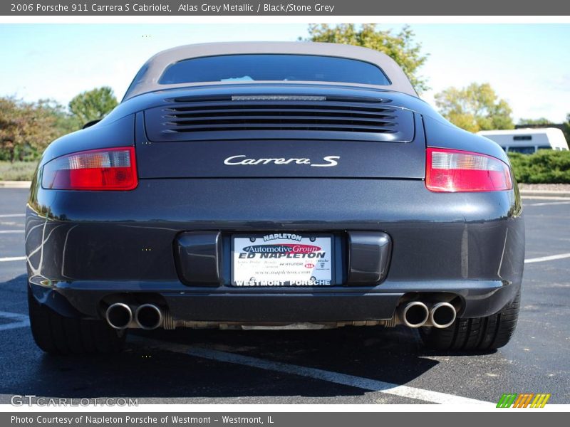 Atlas Grey Metallic / Black/Stone Grey 2006 Porsche 911 Carrera S Cabriolet