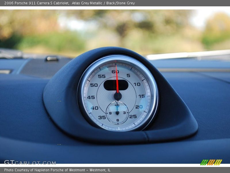 Atlas Grey Metallic / Black/Stone Grey 2006 Porsche 911 Carrera S Cabriolet