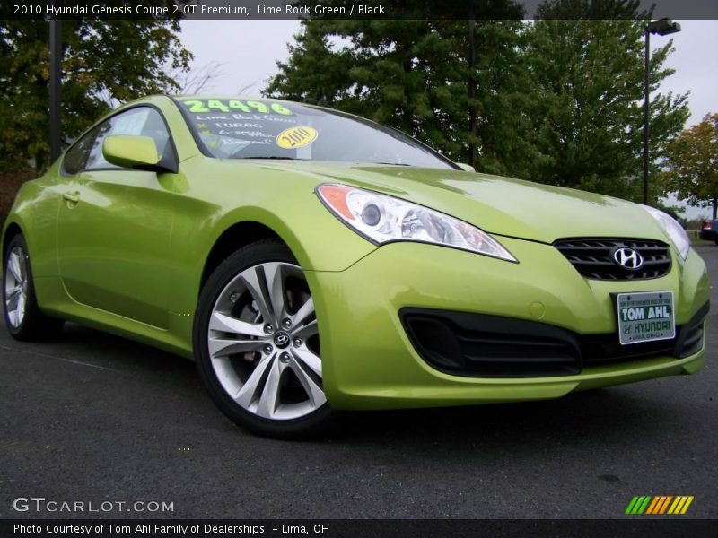 Lime Rock Green / Black 2010 Hyundai Genesis Coupe 2.0T Premium